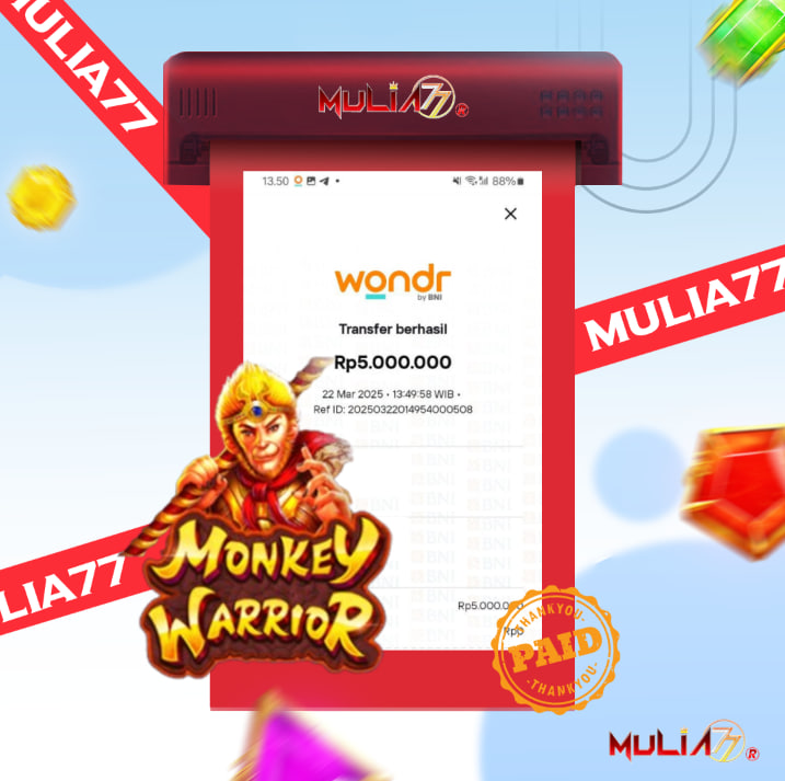 Menang Jackpot Slot Online Gacor MULIA77 Resmi Rp 5.000.000