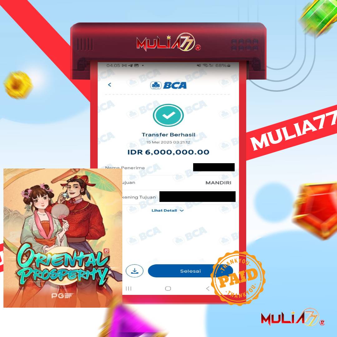 Menang Jackpot Slot Online Gacor MULIA77 Resmi Rp 6.000.000