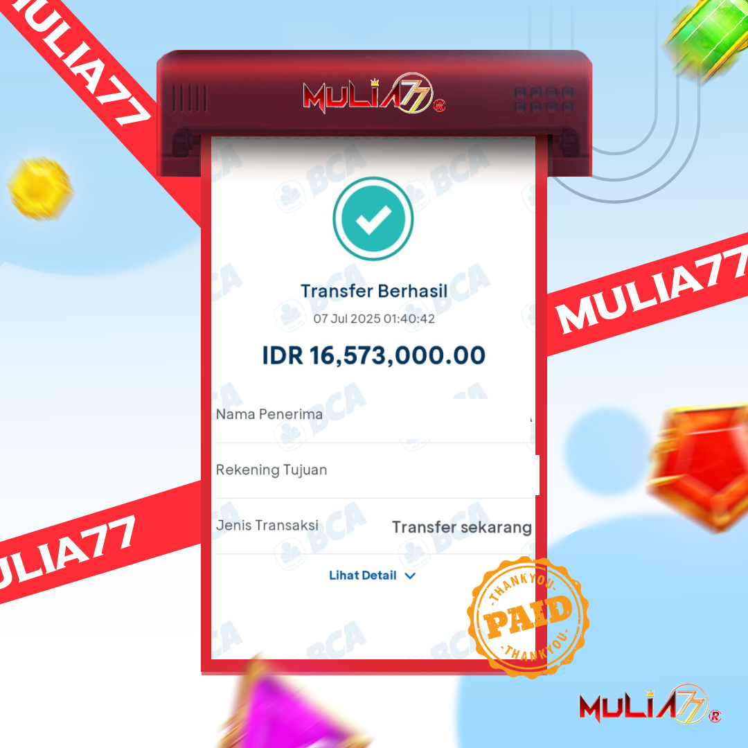 Menang Jackpot Slot Online Gacor MULIA77 Resmi Rp 16.573.000