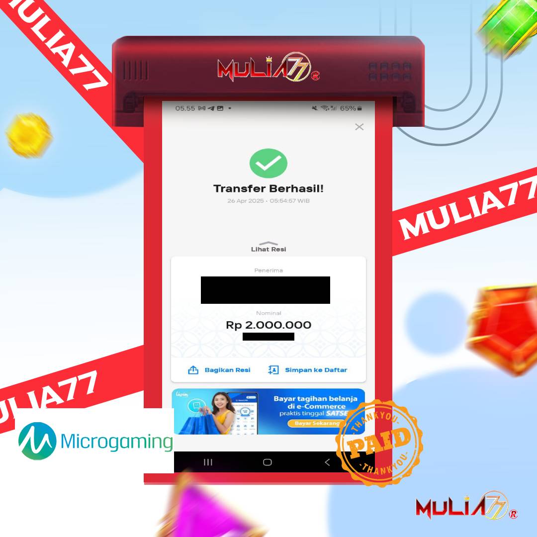 Menang Jackpot Slot Online Gacor MULIA77 Resmi Rp 2.000.000