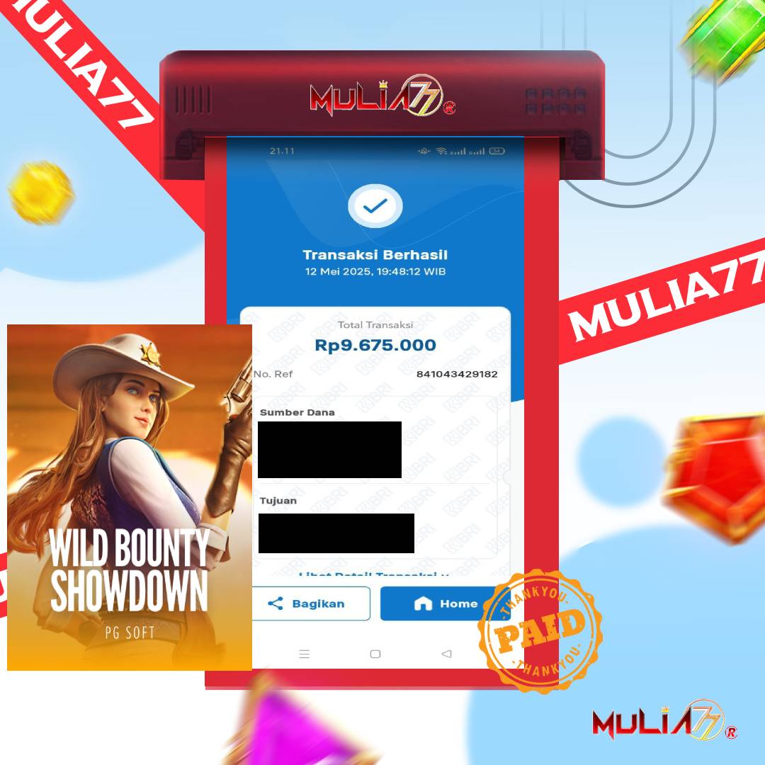 Menang Jackpot Slot Online Gacor MULIA77 Resmi Rp 9.675.000