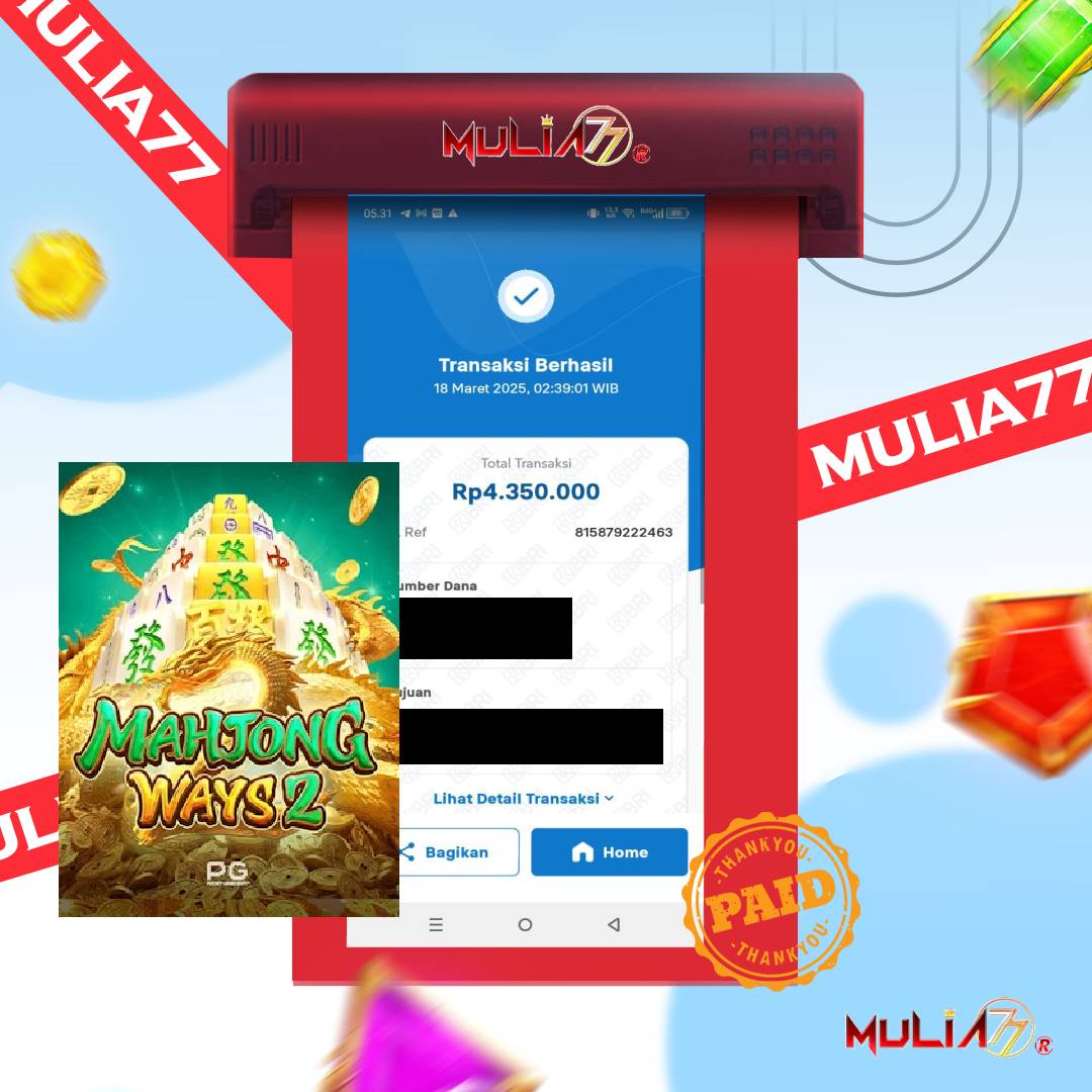 Menang Jackpot Slot Online Gacor MULIA77 Resmi Rp 4.350.000