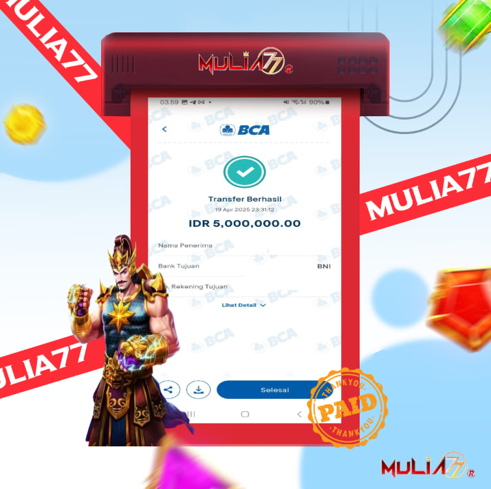 Menang Jackpot Slot Online Gacor MULIA77 Resmi Rp 5.000.000