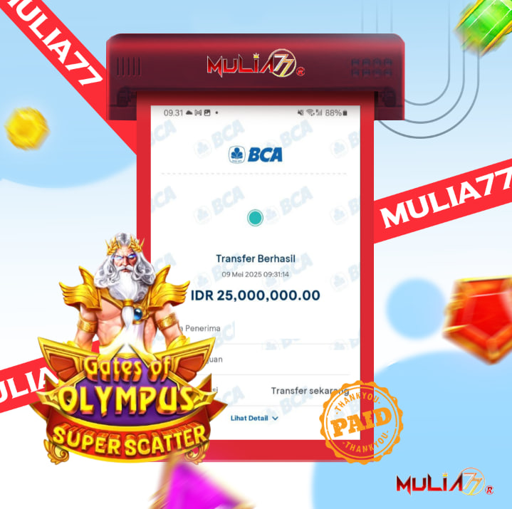 Menang Jackpot Slot Online Gacor MULIA77 Resmi Rp 25.000.000
