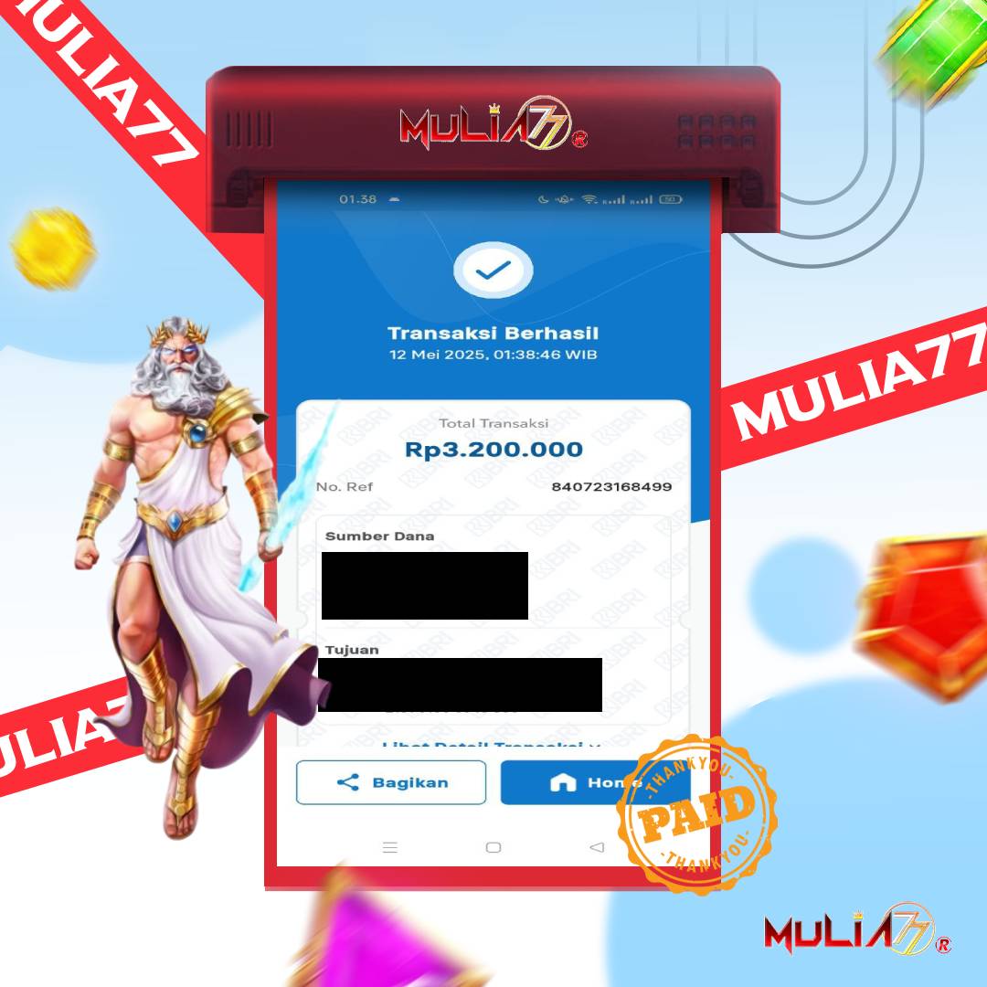 Menang Jackpot Slot Online Gacor MULIA77 Resmi Rp 3.200.000