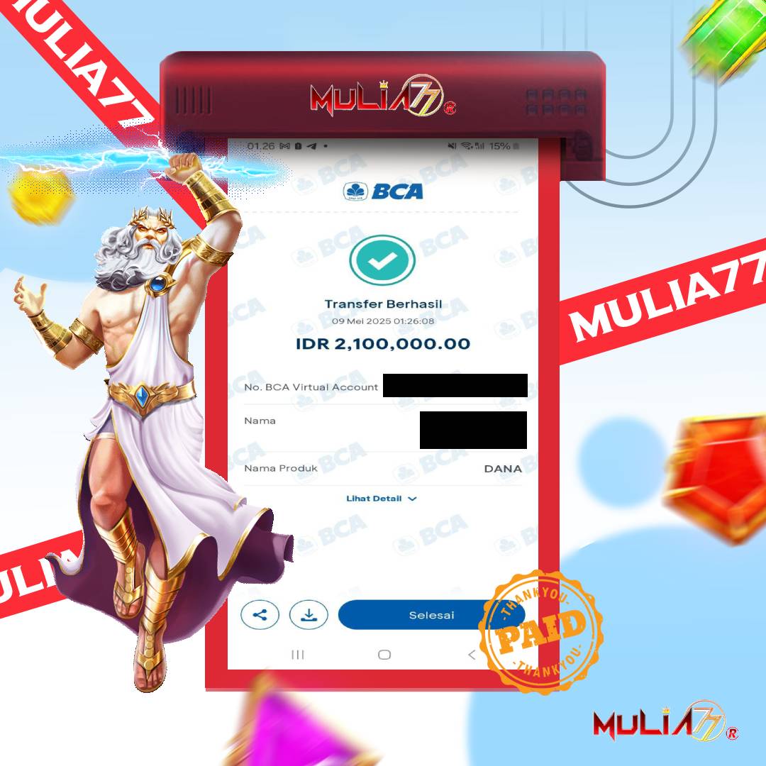 Menang Jackpot Slot Online Gacor MULIA77 Resmi Rp 2.100.000