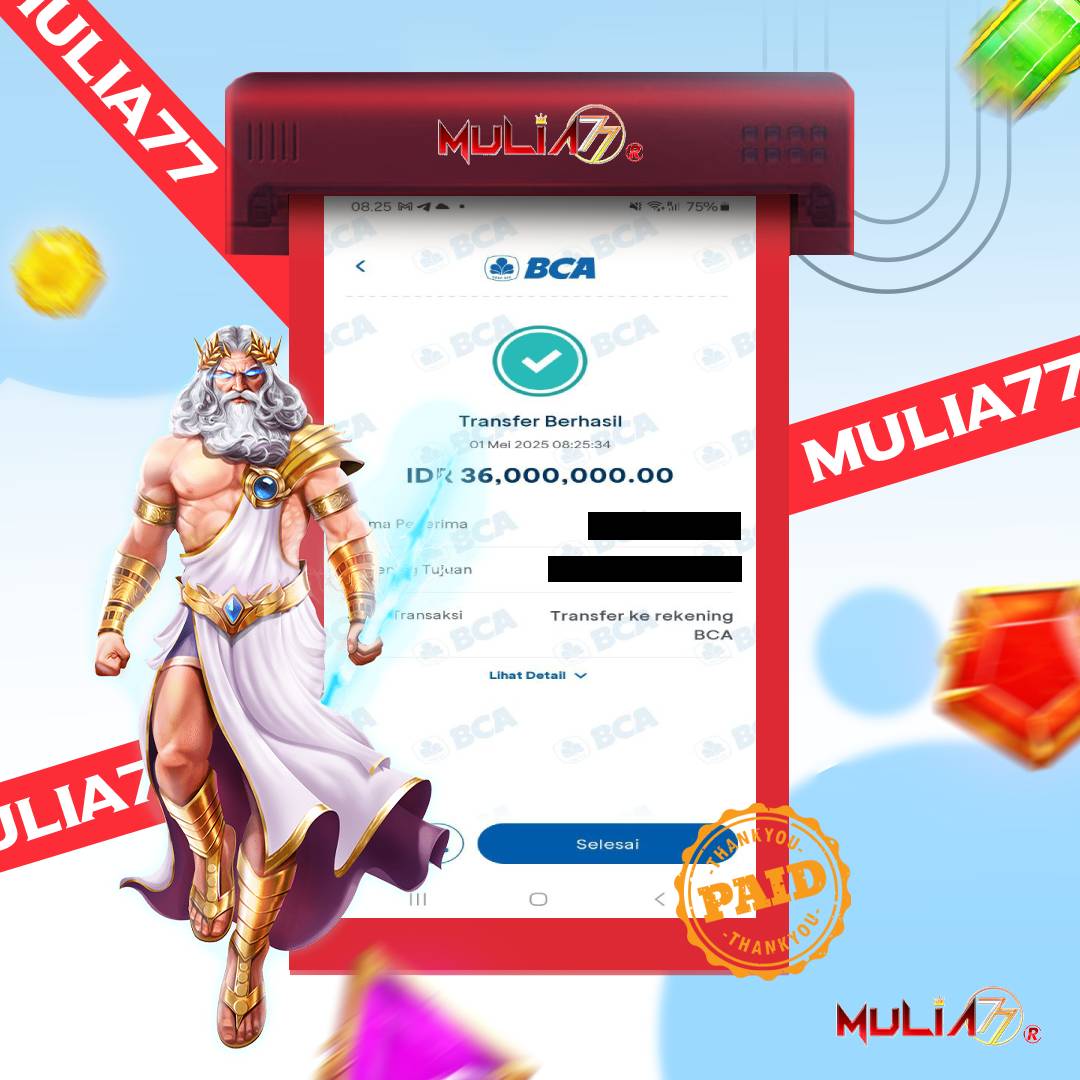 Menang Jackpot Slot Online Gacor MULIA77 Resmi Rp 36.000.000