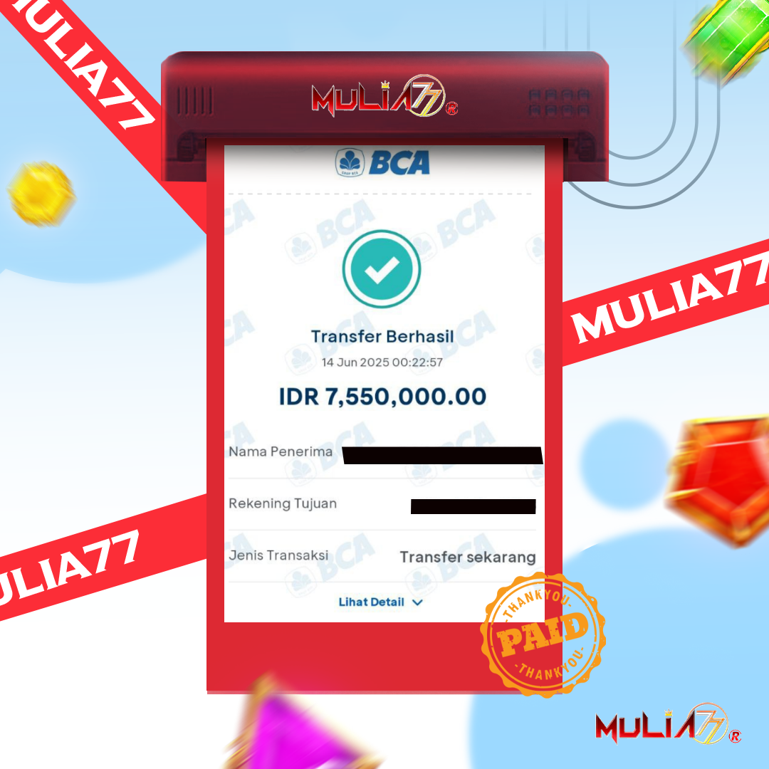 Menang Jackpot Slot Online Gacor MULIA77 Resmi Rp 7.550.000