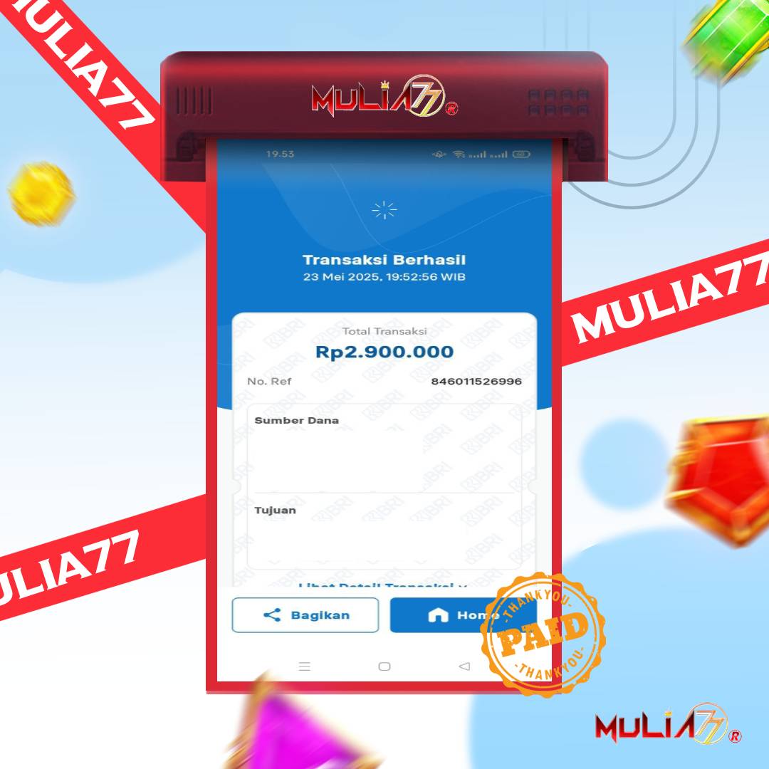 Menang Jackpot Slot Online Gacor MULIA77 Resmi Rp 2.900.000