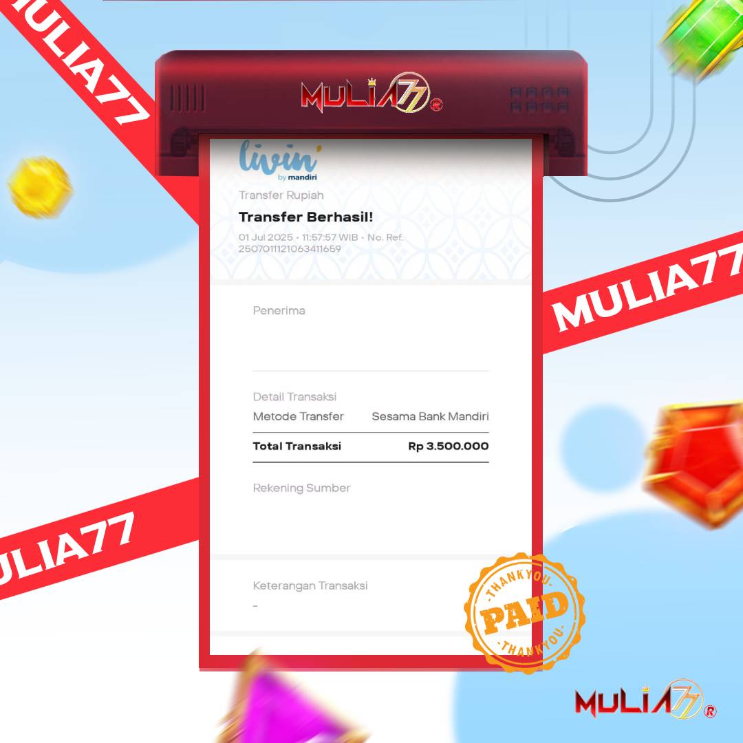 Menang Jackpot Slot Online Gacor MULIA77 Resmi Rp 3.500.000