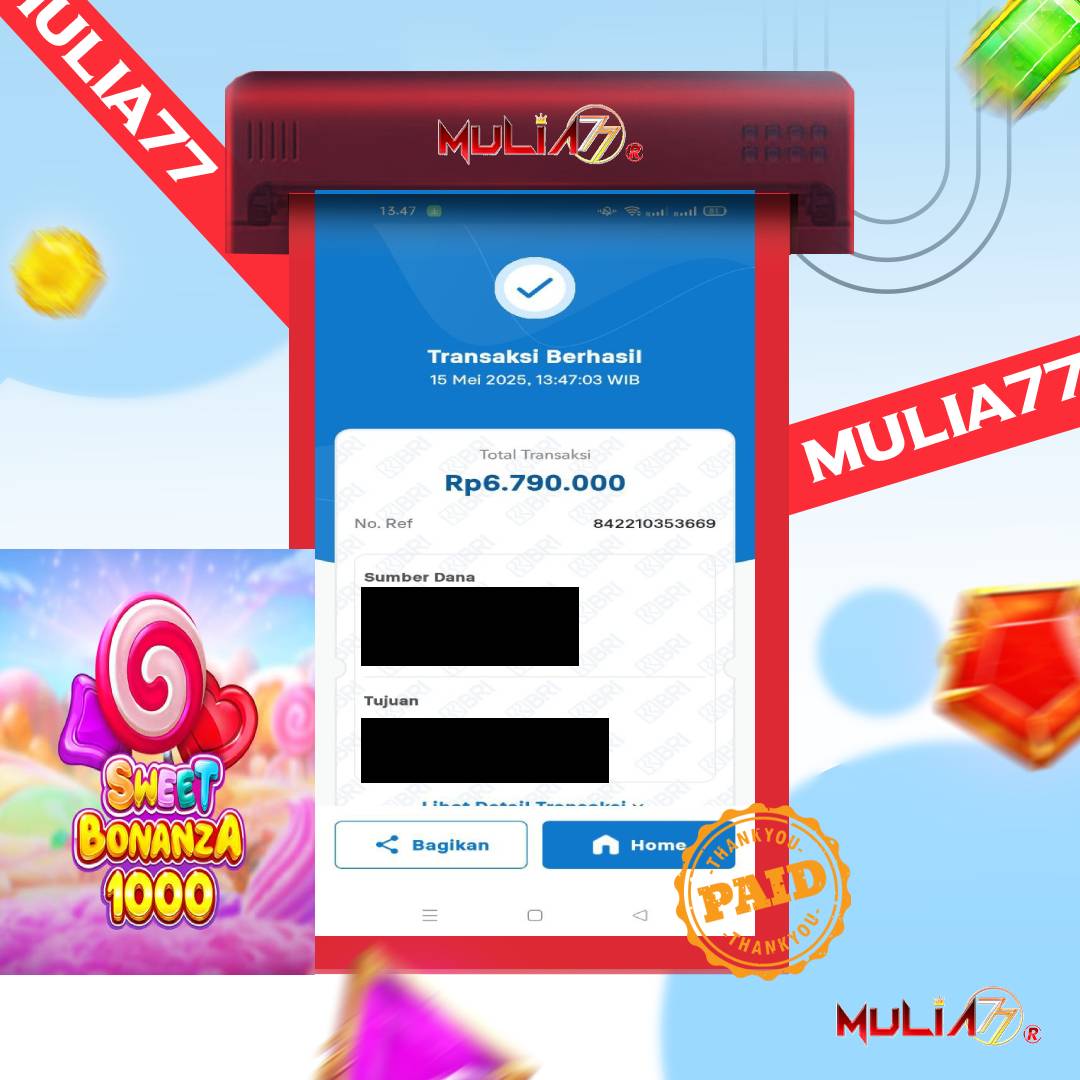 Menang Jackpot Slot Online Gacor MULIA77 Resmi Rp 6.790.000