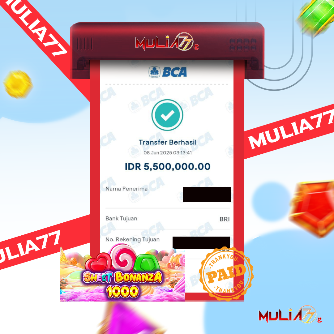 Menang Jackpot Slot Online Gacor MULIA77 Resmi Rp 5.500.000