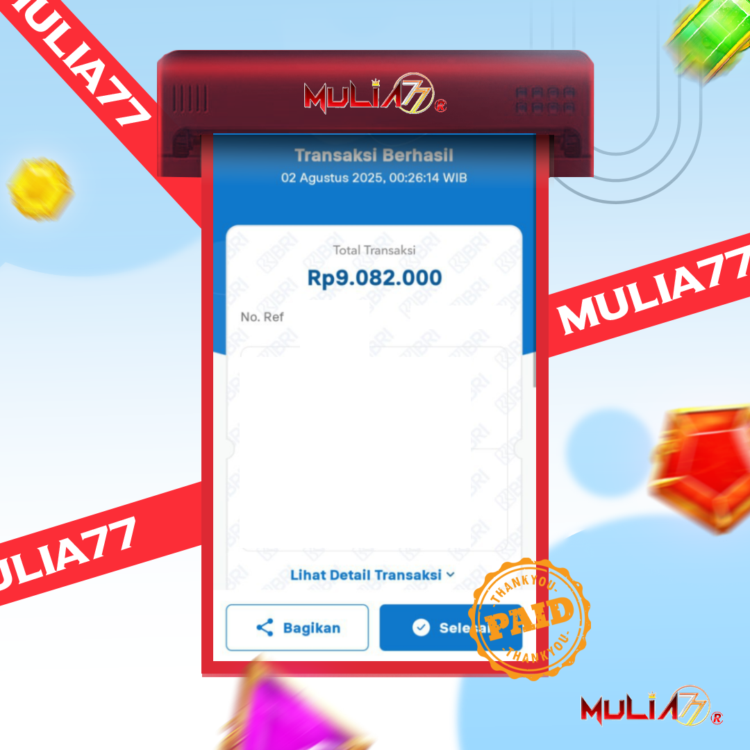 Menang Jackpot Slot Online Gacor MULIA77 Resmi Rp 9.082.000