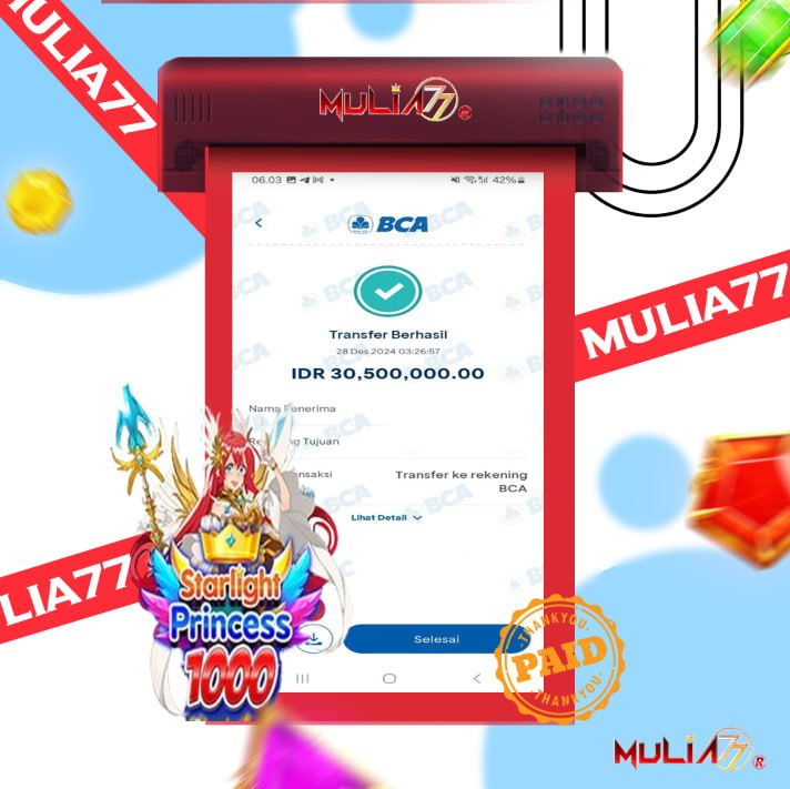 Menang Jackpot Slot Online Gacor MULIA77 Resmi Rp 30.500.000