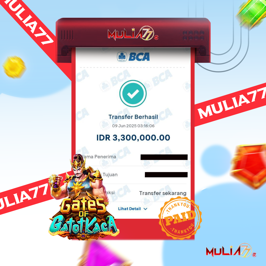 Menang Jackpot Slot Online Gacor MULIA77 Resmi Rp 3.300.000