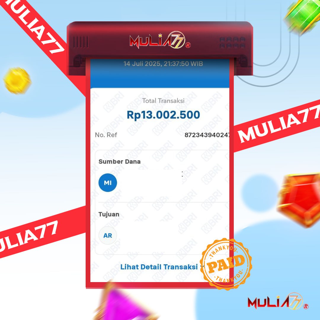 Menang Jackpot Slot Online Gacor MULIA77 Resmi Rp 13.000.000