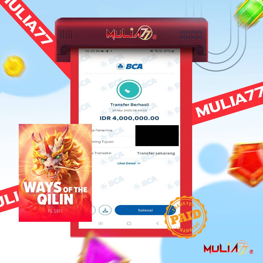 Menang Jackpot Slot Online Gacor MULIA77 Resmi Rp 4.000.000