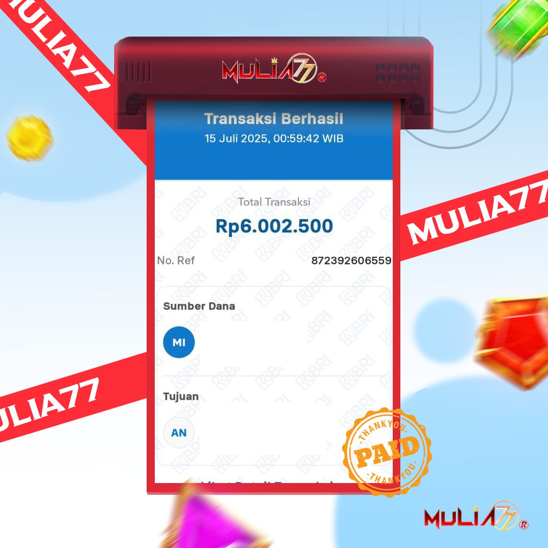 Menang Jackpot Slot Online Gacor MULIA77 Resmi Rp 6.000.000