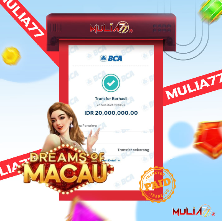 Menang Jackpot Slot Online Gacor MULIA77 Resmi Rp 20.000.000