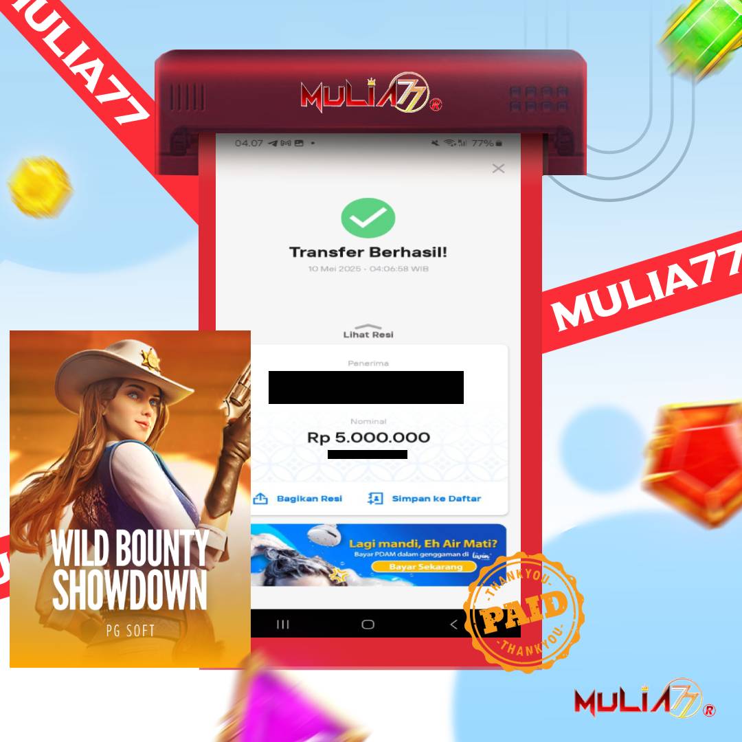Menang Jackpot Slot Online Gacor MULIA77 Resmi Rp 5.000.000