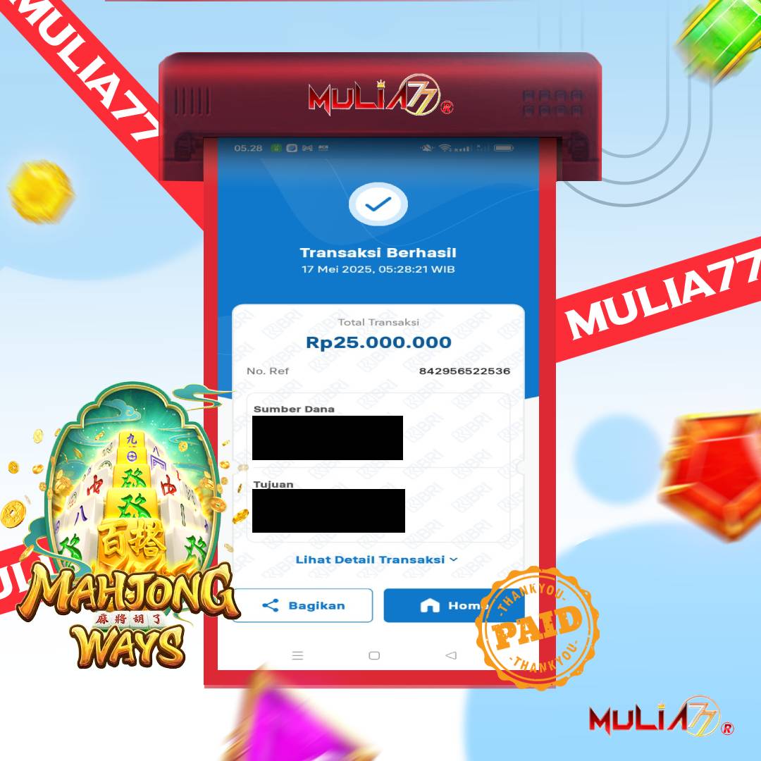 Menang Jackpot Slot Online Gacor MULIA77 Resmi Rp 25.000.000