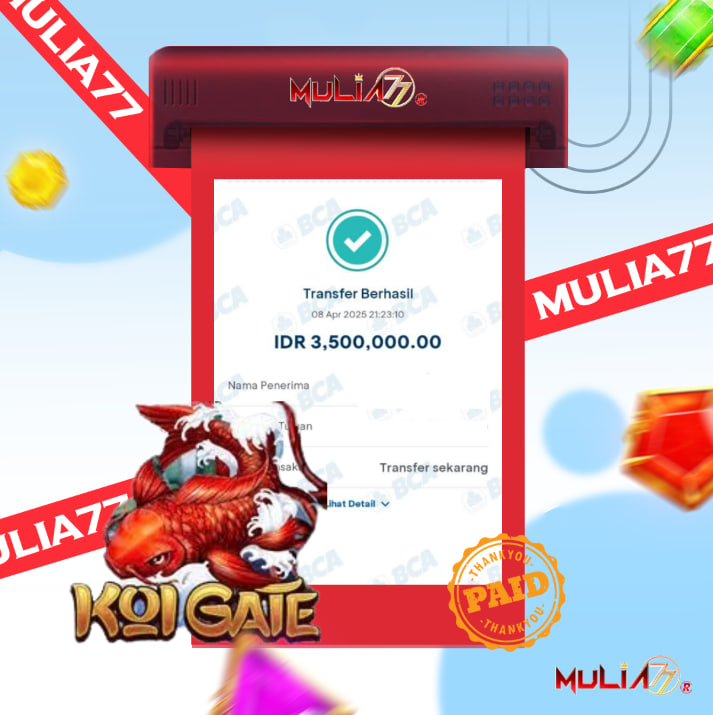 Menang Jackpot Slot Online Gacor MULIA77 Resmi Rp 3.500.000