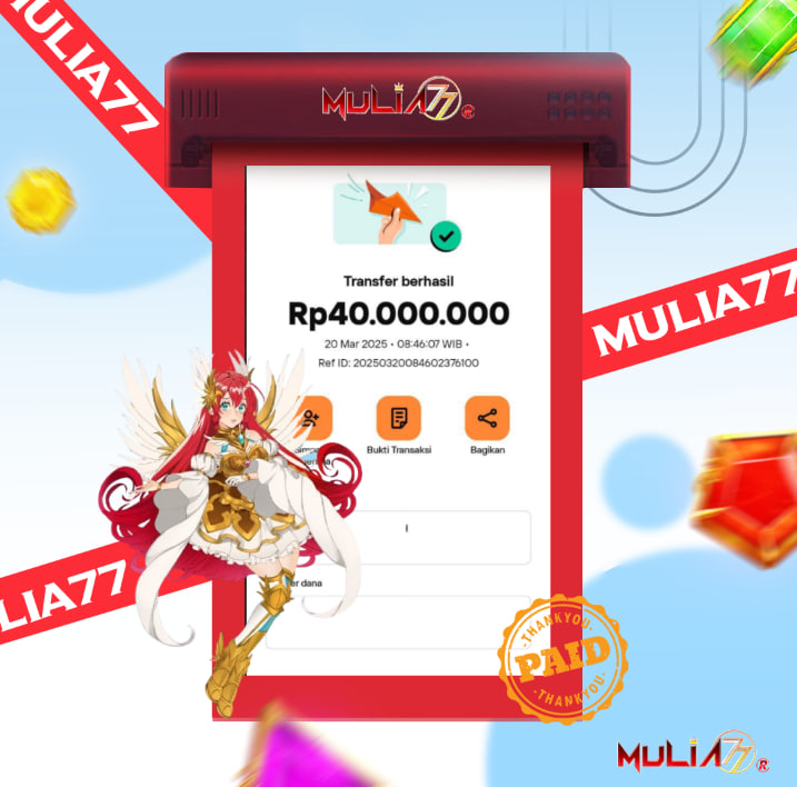 Menang Jackpot Slot Online Gacor MULIA77 Resmi Rp 40.000.000