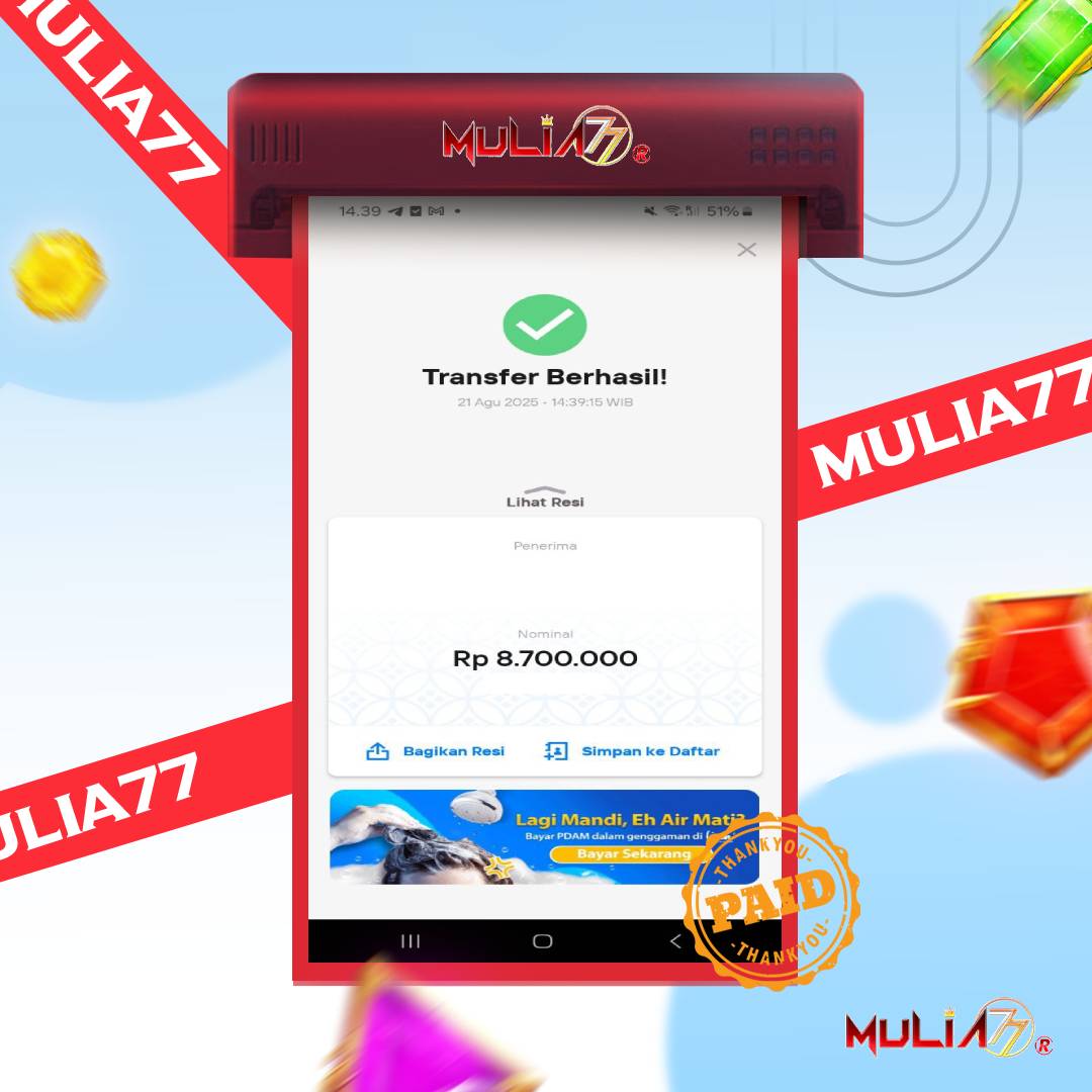 Menang Jackpot Slot Online Gacor MULIA77 Resmi Rp8.700.000