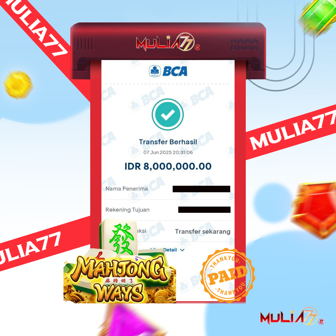 Menang Jackpot Slot Online Gacor MULIA77 Resmi Rp 8.000.000