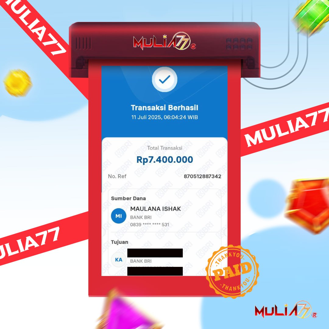 Menang Jackpot Slot Online Gacor MULIA77 Resmi Rp 7.400.000