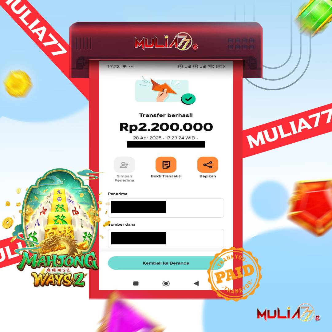 Menang Jackpot Slot Online Gacor MULIA77 Resmi Rp 2.200.000