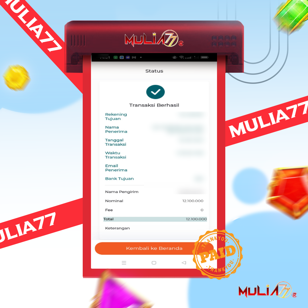 Menang Jackpot Slot Online Gacor MULIA77 Resmi Rp12.100.000