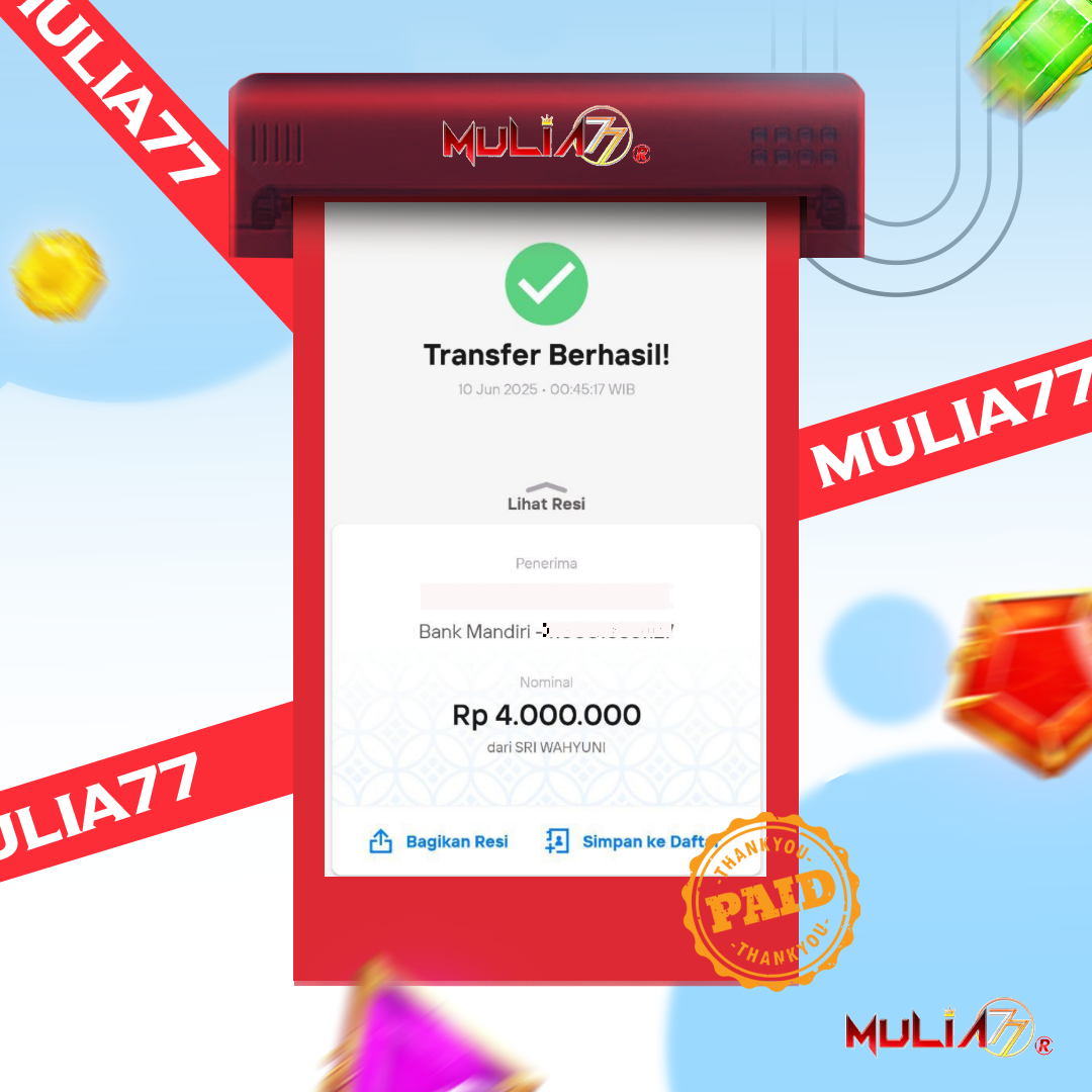 Menang Jackpot Slot Online Gacor MULIA77 Resmi Rp 4.000.000