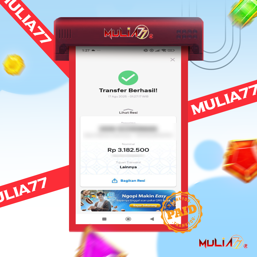 Menang Jackpot Slot Online Gacor MULIA77 Resmi Rp3.180.000