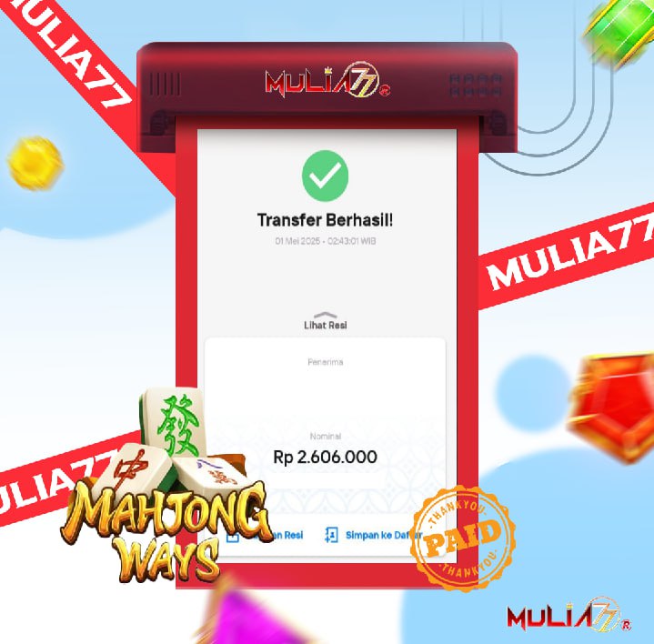 Menang Jackpot Slot Online Gacor MULIA77 Resmi Rp 2.606.000