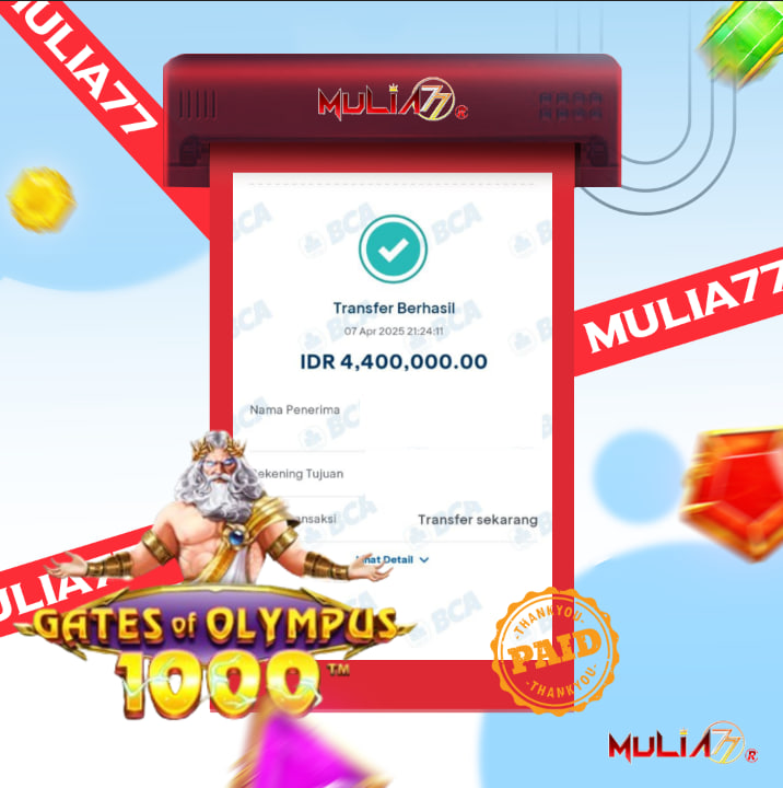 Menang Jackpot Slot Online Gacor MULIA77 Resmi Rp 4.400.000