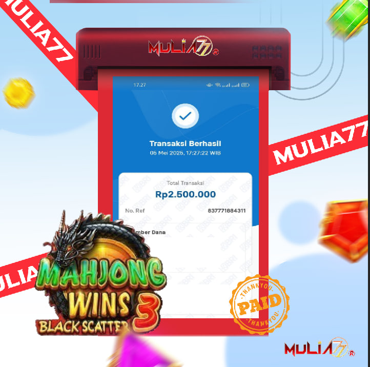 Menang Jackpot Slot Online Gacor MULIA77 Resmi Rp 2.500.000