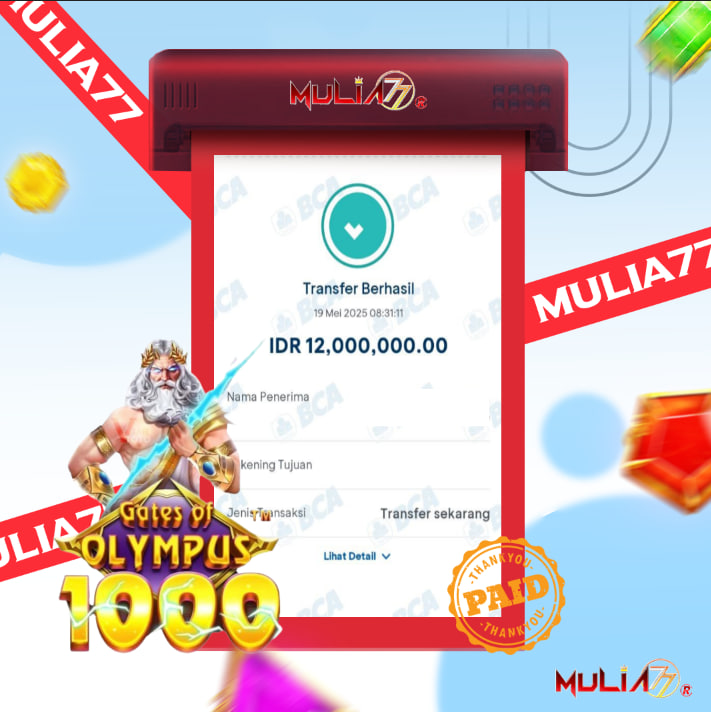 Menang Jackpot Slot Online Gacor MULIA77 Resmi Rp 12.000.000