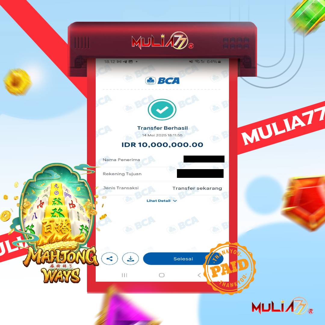 Menang Jackpot Slot Online Gacor MULIA77 Resmi Rp 10.000.000