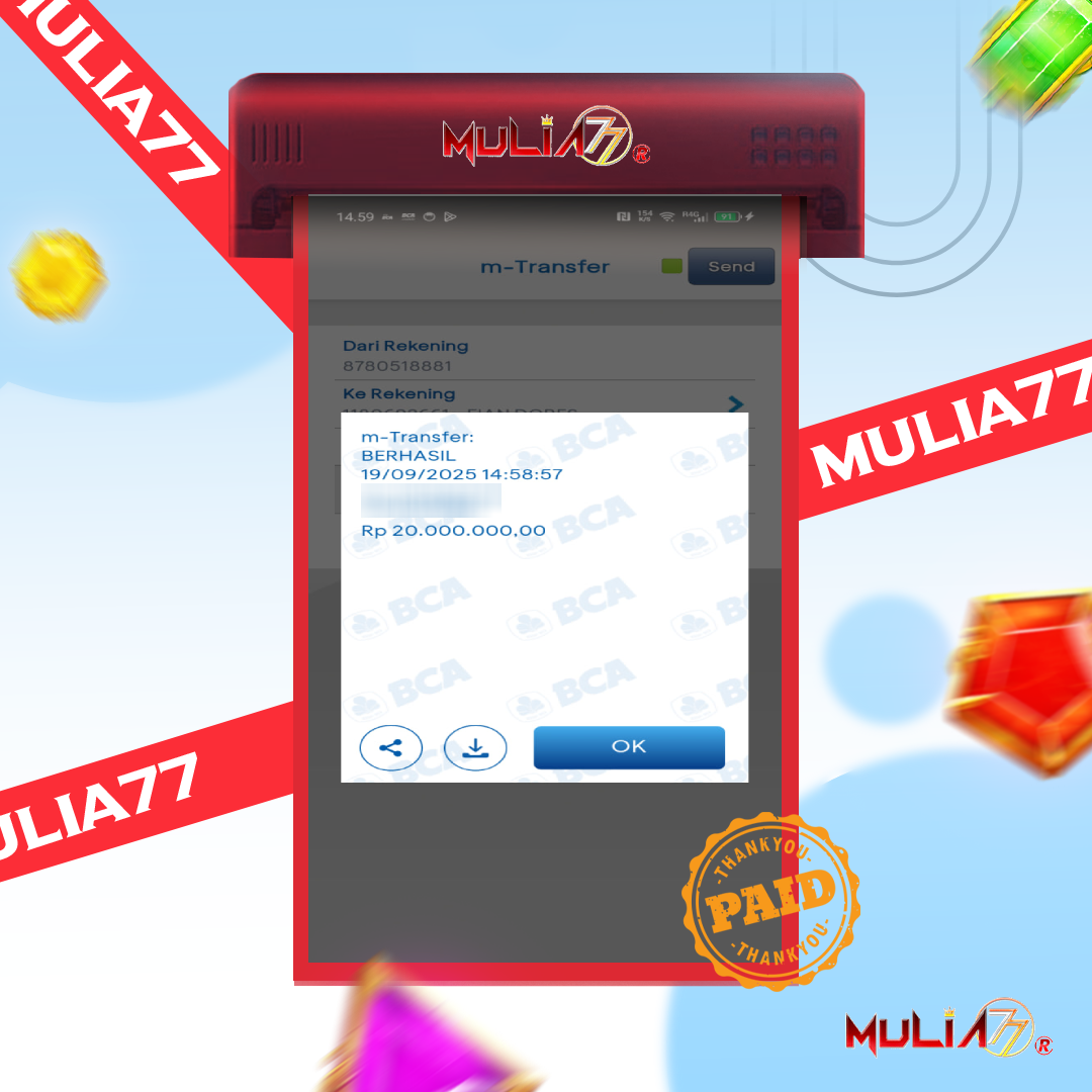 Menang Jackpot Slot Online Gacor MULIA77 Resmi Rp 20.000.000