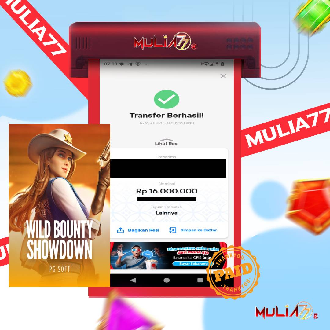 Menang Jackpot Slot Online Gacor MULIA77 Resmi Rp 16.000.000