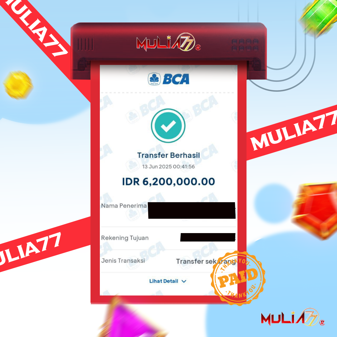 Menang Jackpot Slot Online Gacor MULIA77 Resmi Rp 6.200.000