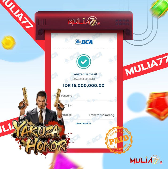 Menang Jackpot Slot Online Gacor MULIA77 Resmi Rp 16.000.000