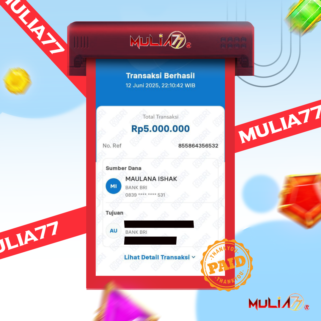 Menang Jackpot Slot Online Gacor MULIA77 Resmi Rp 5.000.000