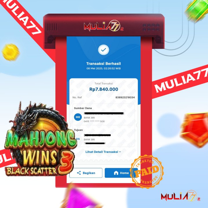 Menang Jackpot Slot Online Gacor MULIA77 Resmi Rp 7.840.000