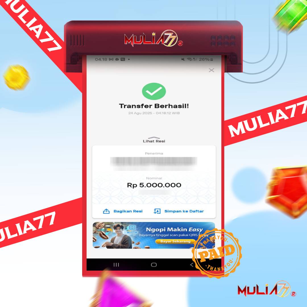Menang Jackpot Slot Online Gacor MULIA77 Resmi Rp5.000.000