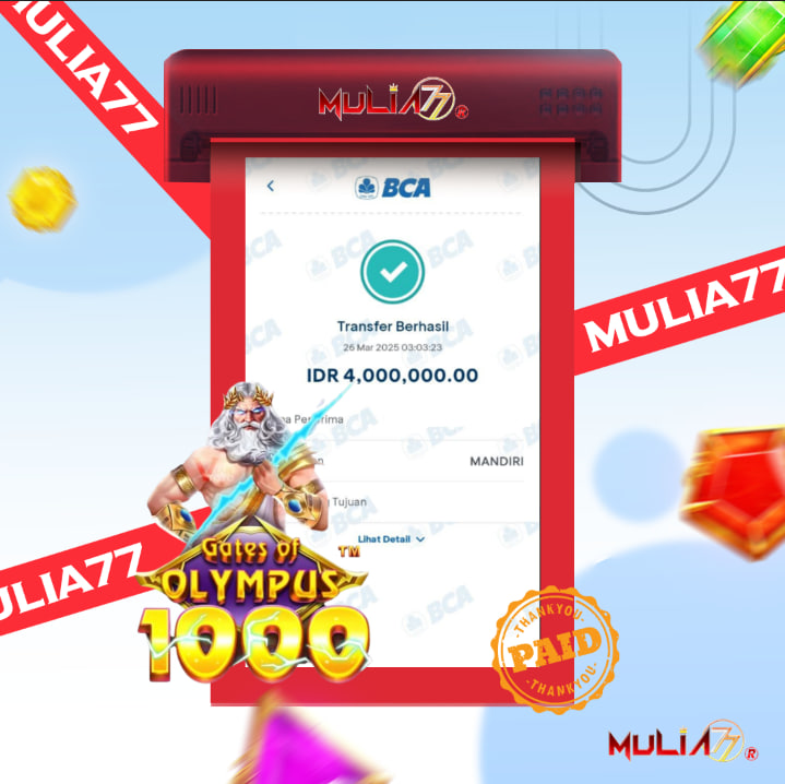 Menang Jackpot Slot Online Gacor MULIA77 Resmi Rp 4.000.000