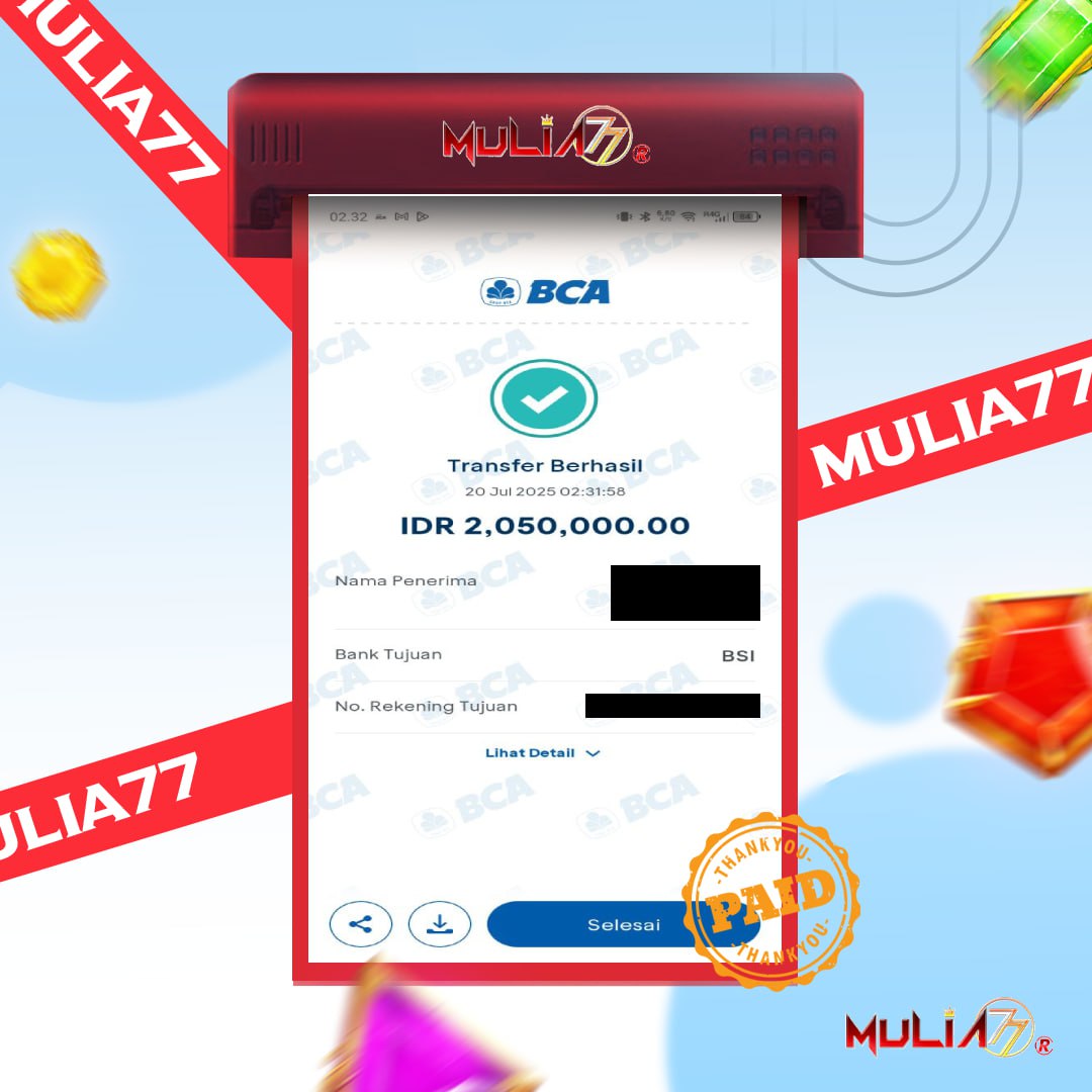 Menang Jackpot Slot Online Gacor MULIA77 Resmi Rp 2.050.000