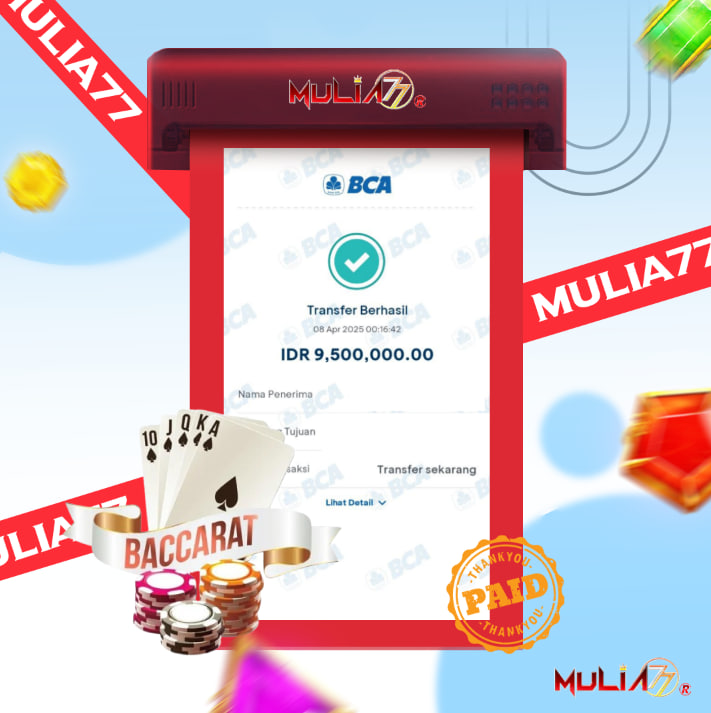 Menang Jackpot Slot Online Gacor MULIA77 Resmi Rp 9.500.000