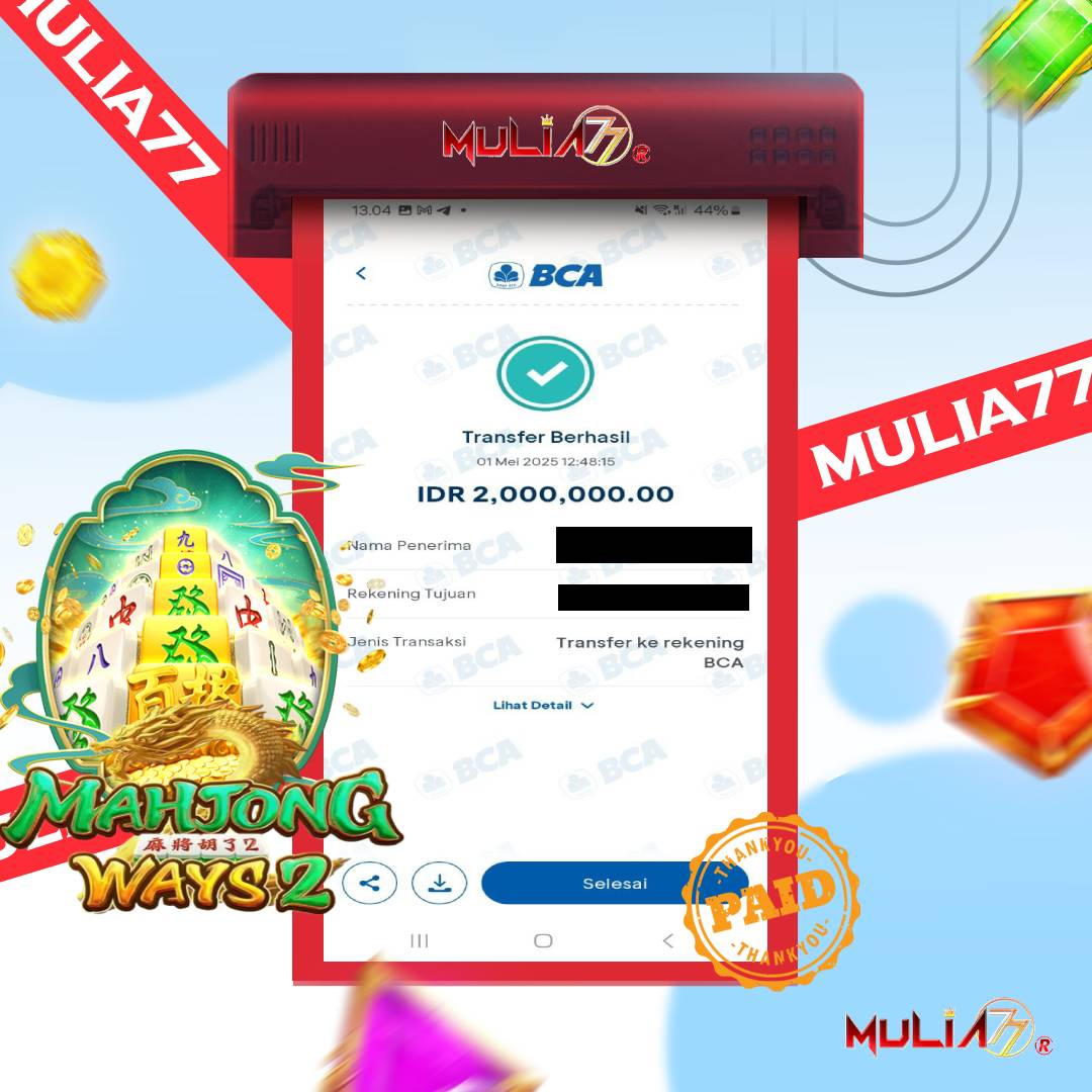 Menang Jackpot Slot Online Gacor MULIA77 Resmi Rp 2.000.000